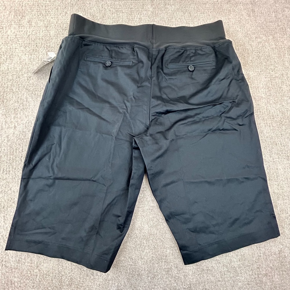 Duo Maternity By JC Penney Capri Pants Womens XL Black Cotton Mid Belly Coverage - Picture 3 of 16